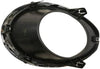 2017-2019 Nissan Rogue Sport Fog Lamp Bezel Front Passenger Side Textured Black With Chrome Finish