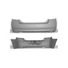 2007-2012 Nissan Sentra Bumper Rear Primed 2.5L For Se/Se-R Model Capa