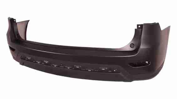 2013-2016 Nissan Pathfinder Bumper Rear Partial Primed Black Without Sensor Hole