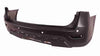 2013-2016 Nissan Pathfinder Bumper Rear Partial Primed Black With Sensor Hole With Hitch Hole