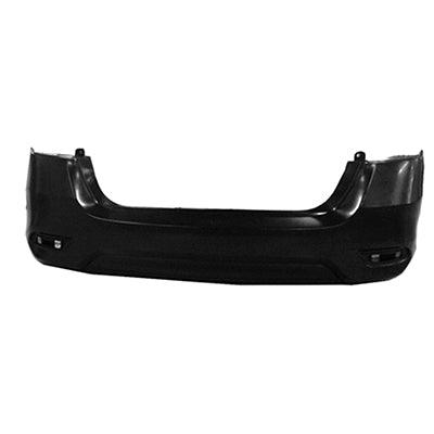 2016-2019 Nissan Sentra Bumper Rear Primed Exc Sr With Textured Lower (No Exhaust Cut)