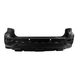 2017-2020 Nissan Pathfinder Bumper Rear Primed With Textured Lower With Sensor Without Trailer Hitch Capa