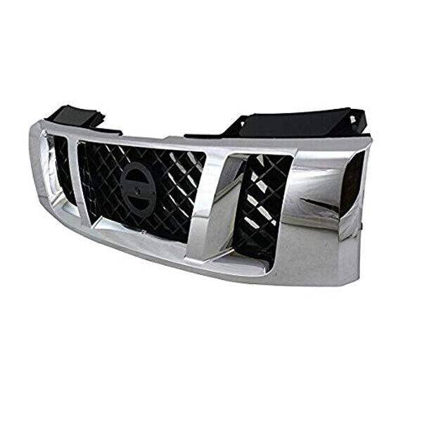 2008-2014 Nissan Titan Grille Matte-Black With Chrome Front Le/Se
