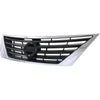 2012-2014 Nissan Versa Sedan Grille Black With Chrome Moulding