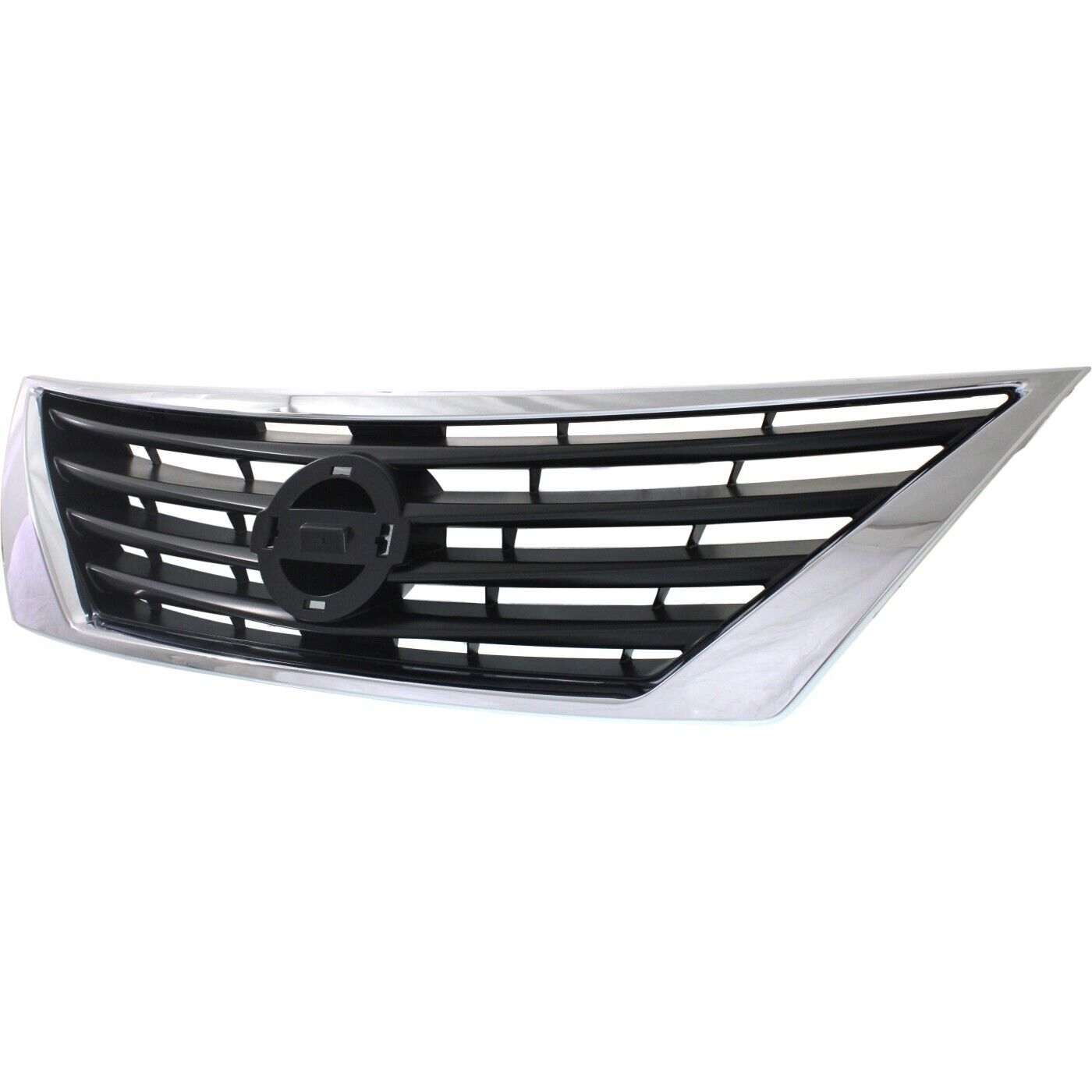 Calandre noire pour Nissan Versa Sedan 2012-2014 avec moulure chromée, NI1200247U - Hunt Parts