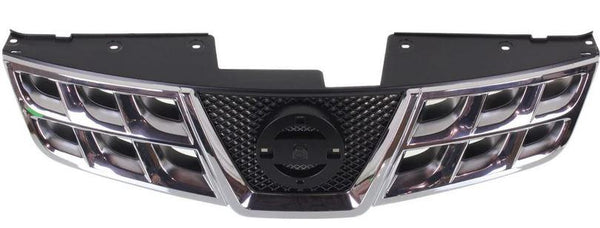2011-2013 Nissan Rogue Grille Chrome/Black Without Camera Exclude Krom Pkg