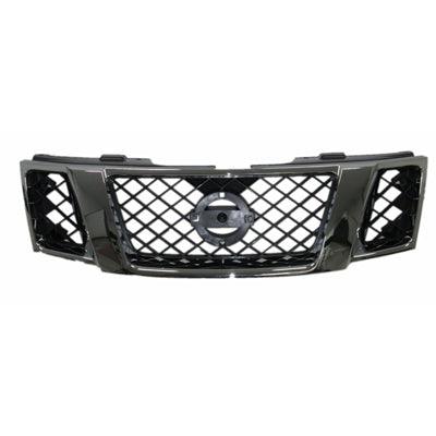 Calandre Nissan Pathfinder 2008-2012 Noir mat avec moulure chromée, NI1200251