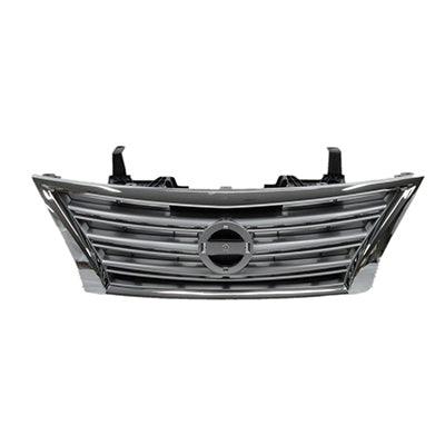 Calandre Nissan Sentra 2013-2015 Chrome/Argent, NI1200252