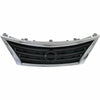 2013-2015 Nissan Sentra Grille Painted Dark Silver/Black With Chrome Mldg Sr