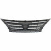 2013-2015 Nissan Sentra Grille Painted Dark Silver/Black With Chrome Mldg Sr