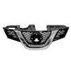 2014-2016 Nissan Rogue Grille Painted Black With Chrome Moulding With Camera Hole