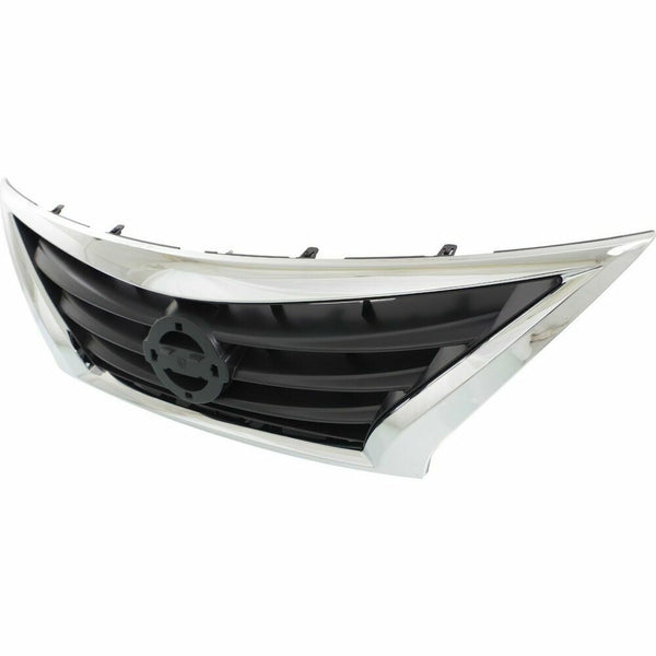 Grille Nissan Versa Sedan 2015-2019 Chrome/Black , Ni1200261U