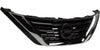2016-2018 Nissan Altima Sedan Grille Upper Ptd Silver Gray With Chrome Moulding