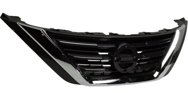 2016-2018 Nissan Altima Sedan Grille Upper Ptd Silver Gray With Chrome Moulding