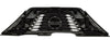 2017-2018 Nissan Rogue Grille Matte Black Without Camera Usa/Korea Built 17-18/Japan 2017