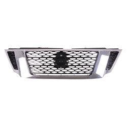 Calandre avant noire chromée pour Nissan Armada 2017-2020 (sans emplacement pour caméra), NI1200286