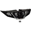 2017-2018 Nissan Rogue Sport Grille Ptd Black With Chrome Moulding Without Camera