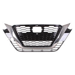 Grille Ptd Nissan Altima 2019-2022 Black With Smoked Moulding Without Camera Sr Model , Ni1200293U