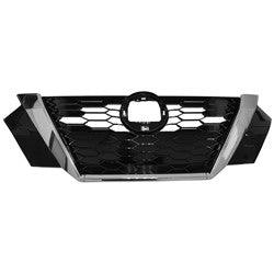 Calandre Nissan Sentra 2020-2023 Noir brillant/Chrome sans, NI1200316