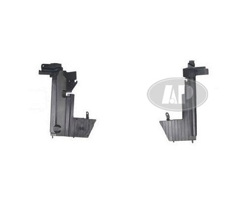 Guide d'air latéral de support de radiateur côté passager Nissan Versa 2007-2011 (sauf berline 2012), NI1225177