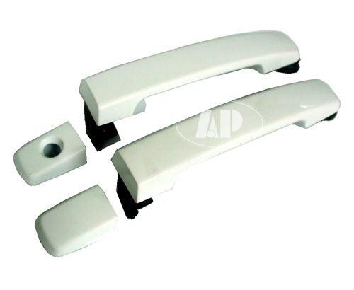 Poignée de porte extérieure avant côté conducteur Nissan Pathfinder 2005-2009 PTM Noir Sans Offrontoad, NI1310114