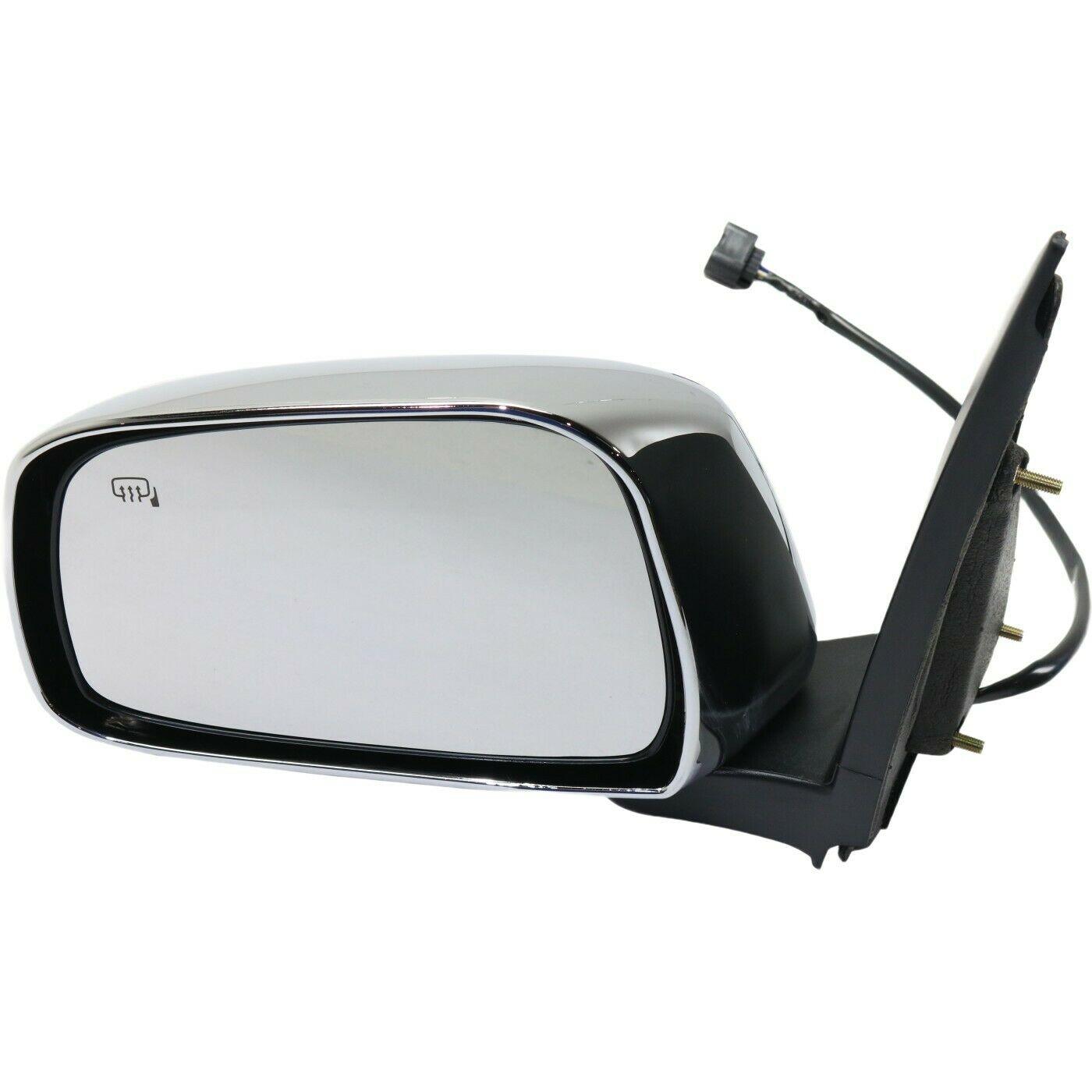 Rétroviseur extérieur côté conducteur, électrique et chauffant, chromé, pour Nissan Frontier 2011-2021, modèle Crew Cab SL, référence NI1320291