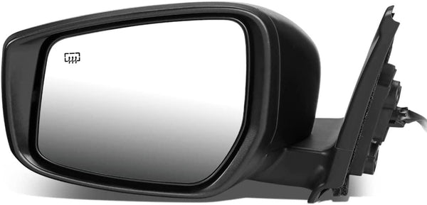 2018-2019 Nissan Kicks Mirror Driver Side Power Heated Flat Glass With Blind Spot Detection Textured