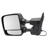 2016-2021 Nissan Titan Xd Mirror Driver Side Power Heated Textured Black Without Dimming Glass With Signal/Puddle Lamp/Tow Style