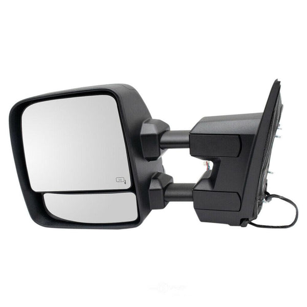 2016-2021 Nissan Titan Xd Mirror Driver Side Power Heated Textured Black Without Dimming Glass With Signal/Puddle Lamp/Tow Style