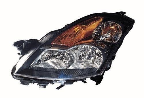 Phare avant gauche (côté conducteur) pour Nissan Altima 2007, halogène, boîtier noir, qualité économique, NI2502166U