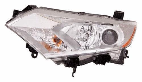 Phare avant gauche (côté conducteur) Nissan Quest 2011-2012, ampoule halogène, référence Ni2502199C - Hunt Parts