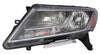 Head Lamp Driver Side Nissan Pathfinder 2013-2016 Halogen Chrome Bezel Capa , Ni2502221C