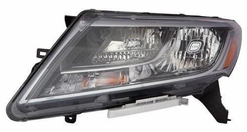 2013-2016 Nissan Pathfinder Head Lamp Driver Side Halogen Chrome Bezel High Quality
