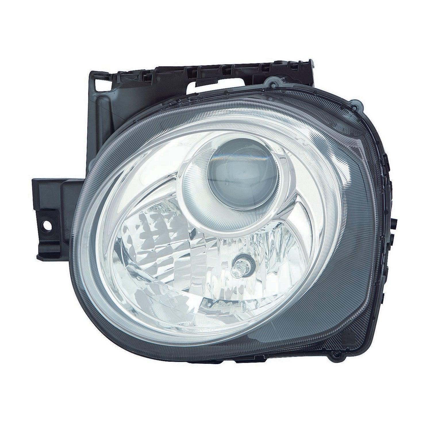 Phare avant gauche (côté conducteur) pour Nissan Juke 2015-2017 (rond), halogène haute qualité, NI2502236