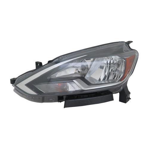 Phare avant gauche (côté conducteur) Nissan Sentra 2016-2019, ampoule halogène, référence Ni2502244C - Hunt Parts