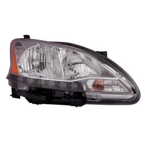 Phare avant côté passager, halogène, pour Nissan Sentra 2013-2015, référence NI2503216V
