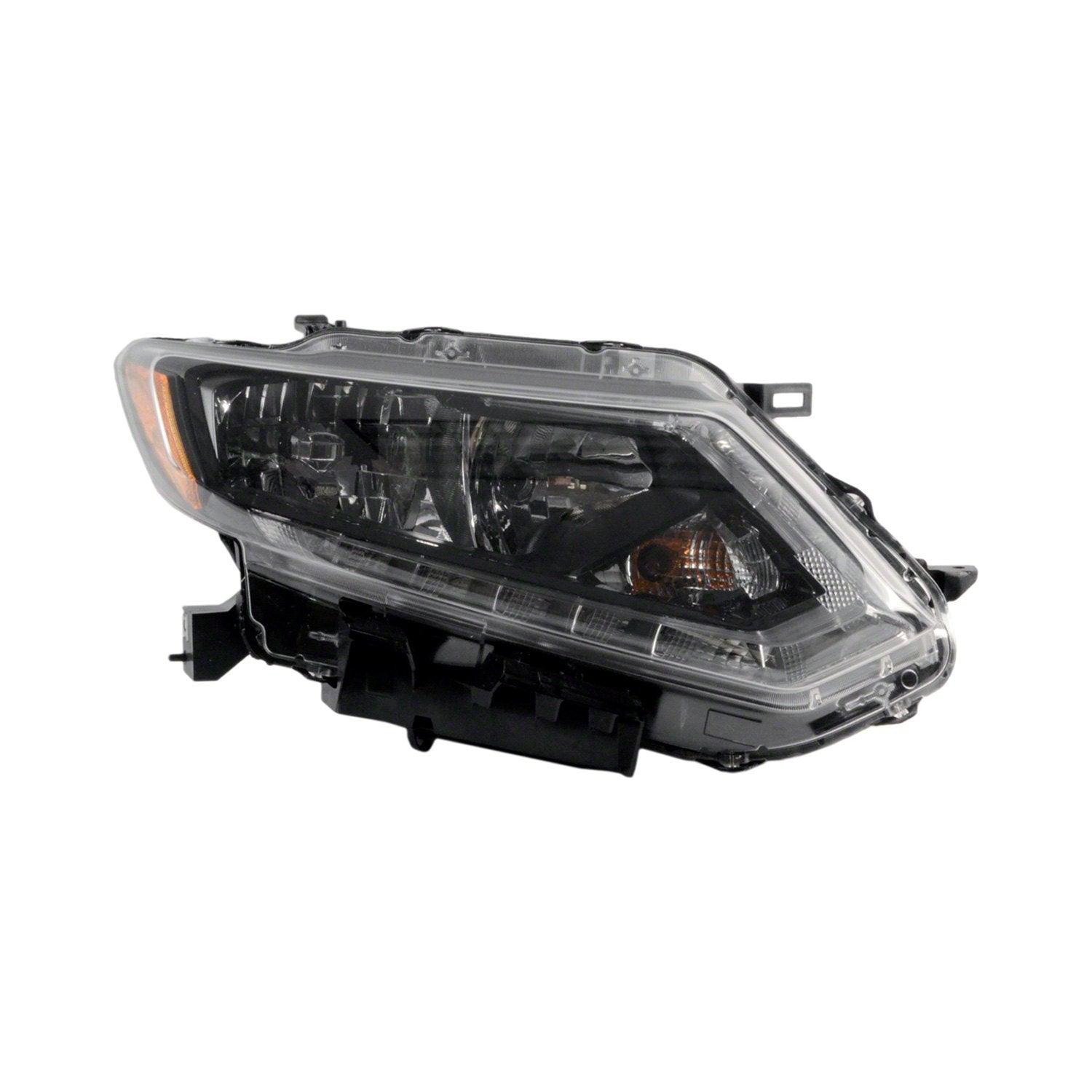Phare avant côté passager pour Nissan Rogue 2014-2016, halogène, fabriqué aux États-Unis, avec feu de jour à LED, référence Ni2503226C - Hunt Parts
