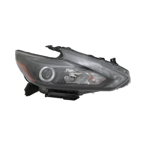 Head Lamp Passenger Side Nissan Altima 2016-2018 Led With Drl/Smoked Bezel Capa , Ni2503243C