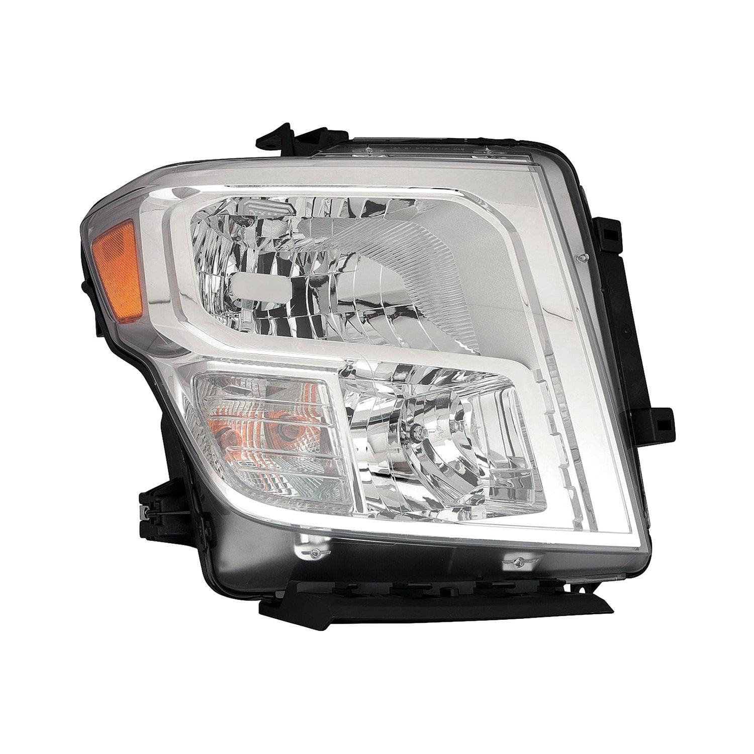 Phare avant côté passager Nissan Titan 2017-2021 Halogène haute qualité, NI2503250