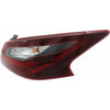 2017-2018 Nissan Altima Tail Lamp Passenger Side Sr Model With Dark Red Bezel Economy Quality