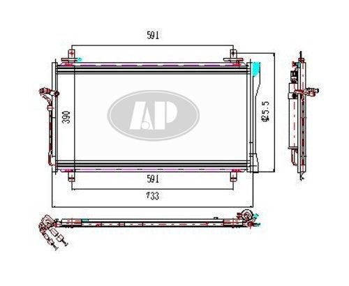 Condenseur Nissan 350Z 2003-2009 4707, NI3030149