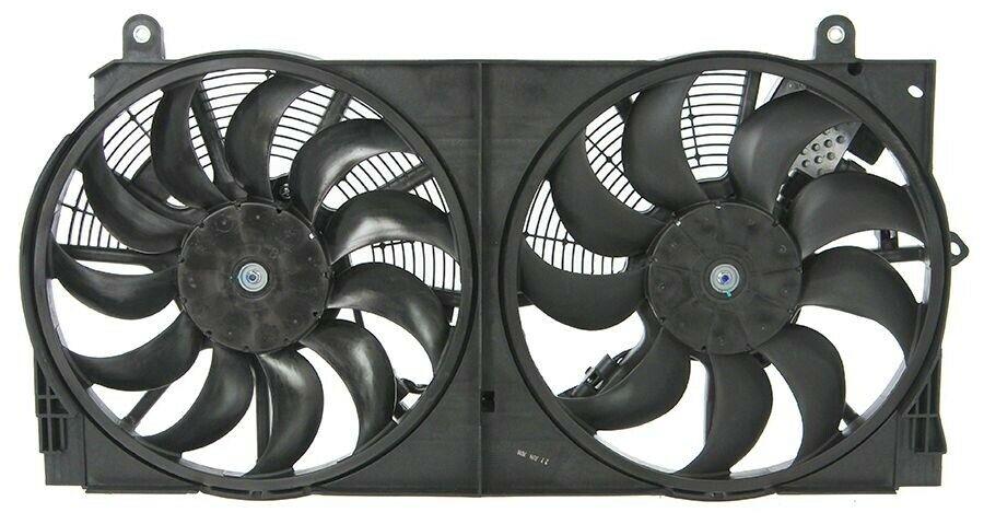 Ensemble de ventilateurs de refroidissement pour Nissan Leaf 2018-2020 (deux ventilateurs côte à côte, modèles SL/SV) avec module 214934Gaoa, NI3115157