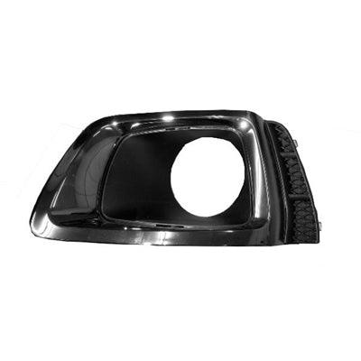 Enjoliveur de feu antibrouillard avant côté passager pour Subaru Forester 2014-2018, modèle 2.0L XT, noir/chrome, SU1039107