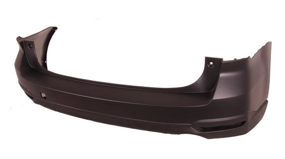 Pare-chocs arrière Subaru Forester 2014-2018, partie supérieure apprêtée, partie inférieure texturée, sans capteurs, référence SU1100172C