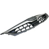 2010-2011 Subaru Impreza Grille Matte-Black With Moulding Silver Gray 