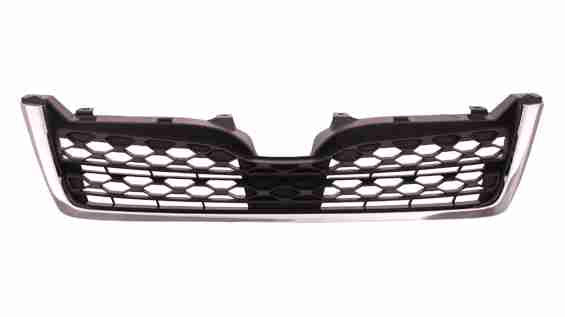 Calandre mate gris foncé avec moulure chromée pour Subaru Forester 2014-2016, 2,5 L (montée sur pare-chocs), SU1200154U - Hunt Parts