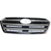 2015-2017 Subaru Legacy Grille Painted Silver Gray With Chrome Moulding 