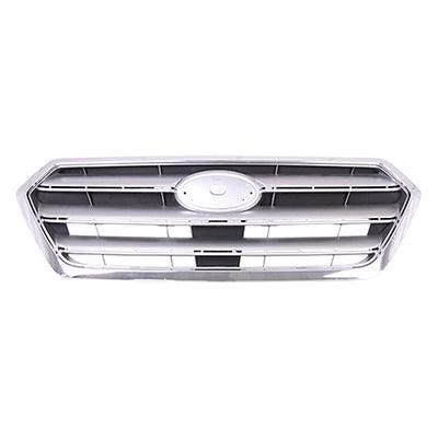 Calandre Subaru Legacy 2015-2017 peinte en gris argenté avec moulure chromée, SU1200162