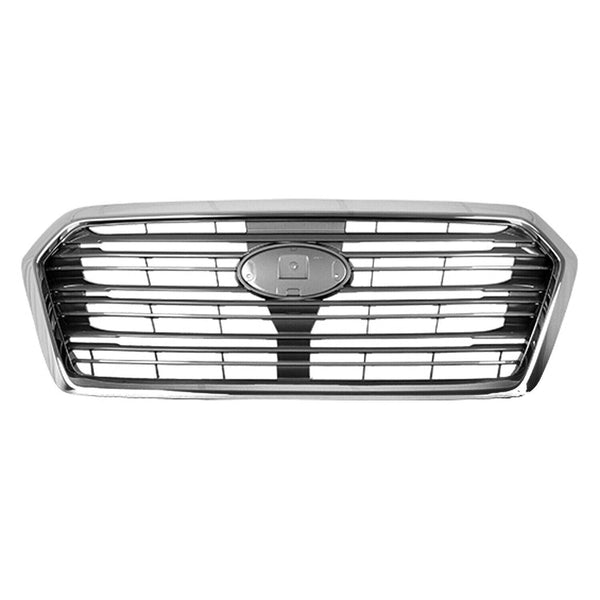 2019-2021 Subaru Ascent Grille Exclude Premier/Touring Models Without Camera Silver With Chrome Front 
