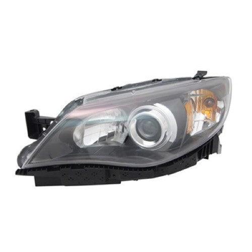 Phare avant gauche (côté conducteur) pour Subaru Impreza WRX 2008-2011, halogène noir haute qualité, SU2502125